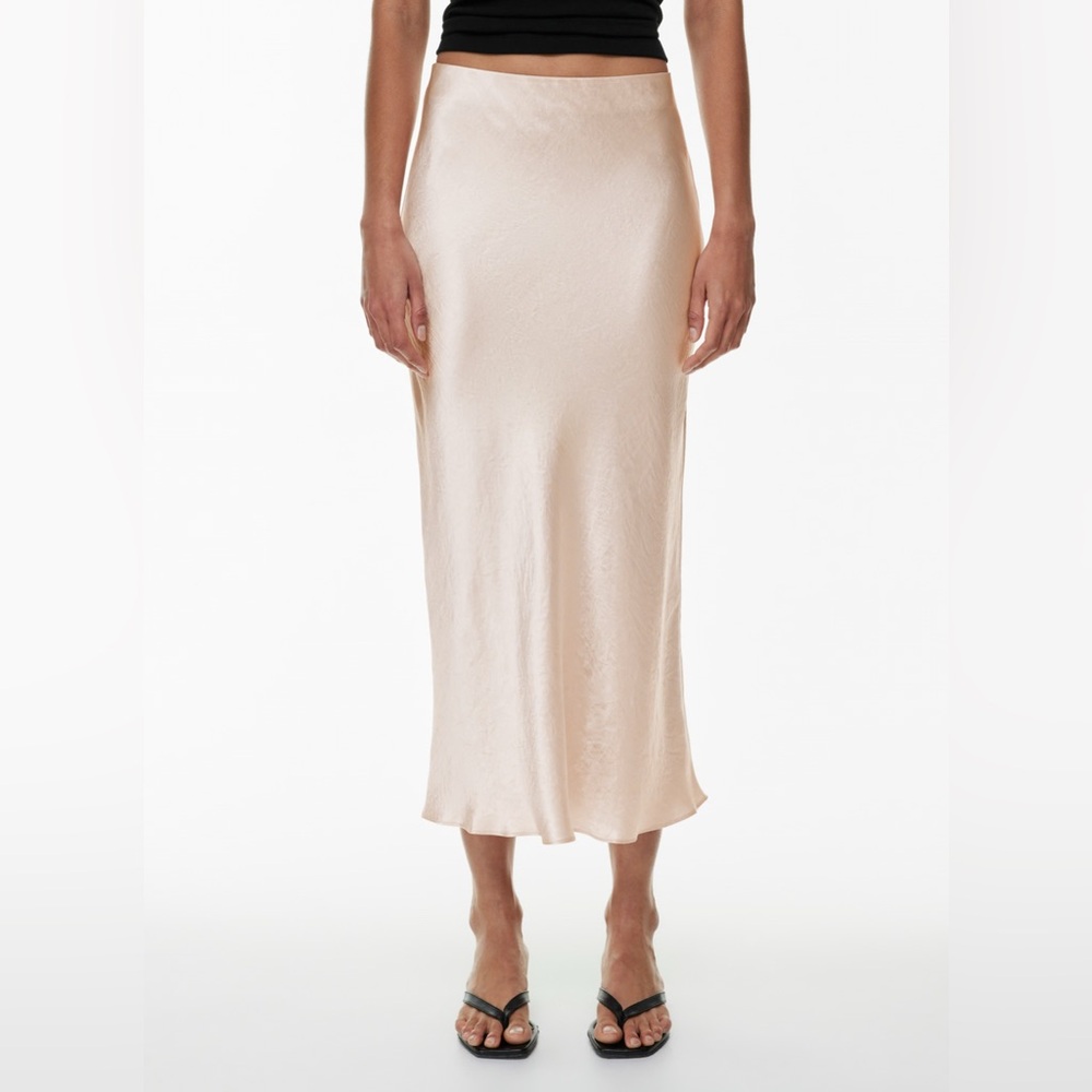Aritzia Babaton Slip Satin Midi Skirt